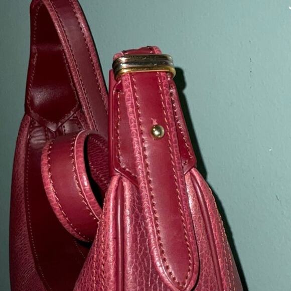 CARTIER Must De Vintage Bordeaux Pebbled Leather Crossbody Shoulder Bag - Picture 14 of 15